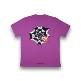 Fioletowa koszulka Chrome Hearts Heart