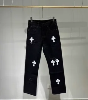 Jeansy Chrome Hearts Black White Label