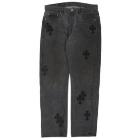 Jeansy Chrome Hearts Denim Black Washed