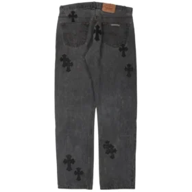 Jeansy Chrome Hearts Denim Black Washed
