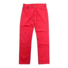 Jeansy Chrome Hearts Levi’s z Cross Patch w kształcie krzyża