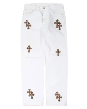 Jeansy Chrome Hearts Levi’s z Cross Patch w panterkę