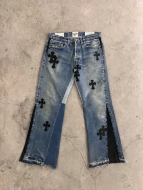 Jeansy Chrome Hearts od Gallery Dept