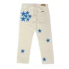 Jeansy Chrome Hearts z naszywką w kształcie gwiazdy