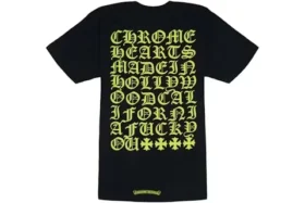 Koszulka Chrome Hearts Made in Hollywood, czarna