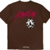 Koszulka Chrome Hearts Matty Boy Structure w kolorze brązowym