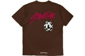 Koszulka Chrome Hearts Matty Boy Structure w kolorze brązowym