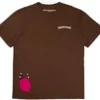 Koszulka Chrome Hearts Matty Boy Structure w kolorze brązowym