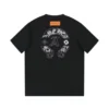 Koszulka Louis Vuitton X Chrome Hearts, czarna