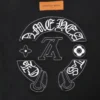 Koszulka Louis Vuitton X Chrome Hearts, czarna