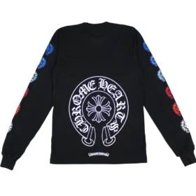 Koszulka z długim rękawem Chrome Hearts Multi Color Horseshoe