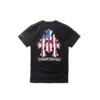 Koszulka z krótkim rękawem Chrome Hearts z flagą USA i potrójnym krzyżem