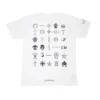 Koszulka z krótkim rękawem Chrome Hearts z wieloma logo