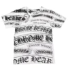 Koszulka z nadrukiem Chrome Hearts Comme Des Garcons, biała, czarna