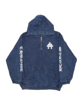 Kurtka dżinsowa z kapturem i Cross Patch w kształcie krzyża Ruckus