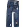 Lemandik Straight Leg Jeans Cross Patch