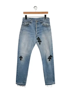 Obcisłe jeansy Chrome Hearts