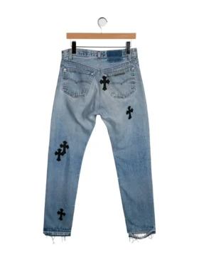Obcisłe jeansy Chrome Hearts