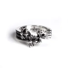 Pierścień z motywem cmentarza Chrome Hearts