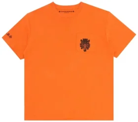 Pomarańczowa koszulka Chrome Hearts