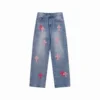 Różowe Jeansy z logo Chrome Hearts