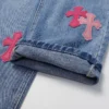 Różowe Jeansy z logo Chrome Hearts