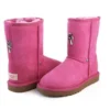 Różowe Uggs Chrome Hearts