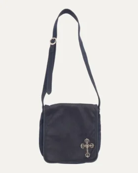 Skórzana torba listonoszka Chrome Hearts z Filigree Cross