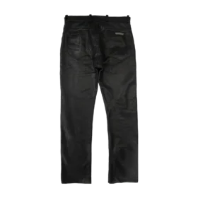Skórzane spodnie do kolan Chrome Hearts Fleur