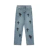 Spodnie dżinsowe Chrome Hearts Flairny Cemetery Cloth
