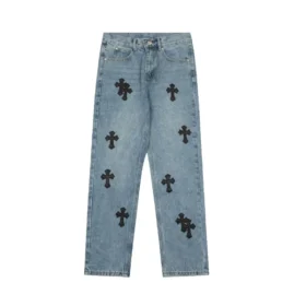 Spodnie dżinsowe Chrome Hearts Flairny Cemetery Cloth