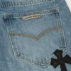 Spodnie dżinsowe Chrome Hearts Flairny Cemetery Cloth