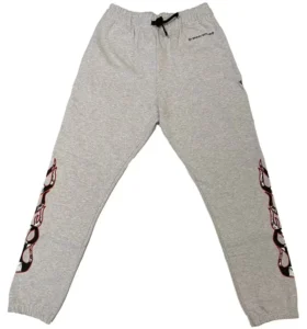 Spodnie dresowe Chrome Hearts Matty Boy Brain w kolorze szarym melanżowym