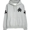 Szara bluza z kapturem Chrome Hearts