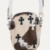 Torba Chrome Hearts Matty Boy Chomper z krowiej skóry